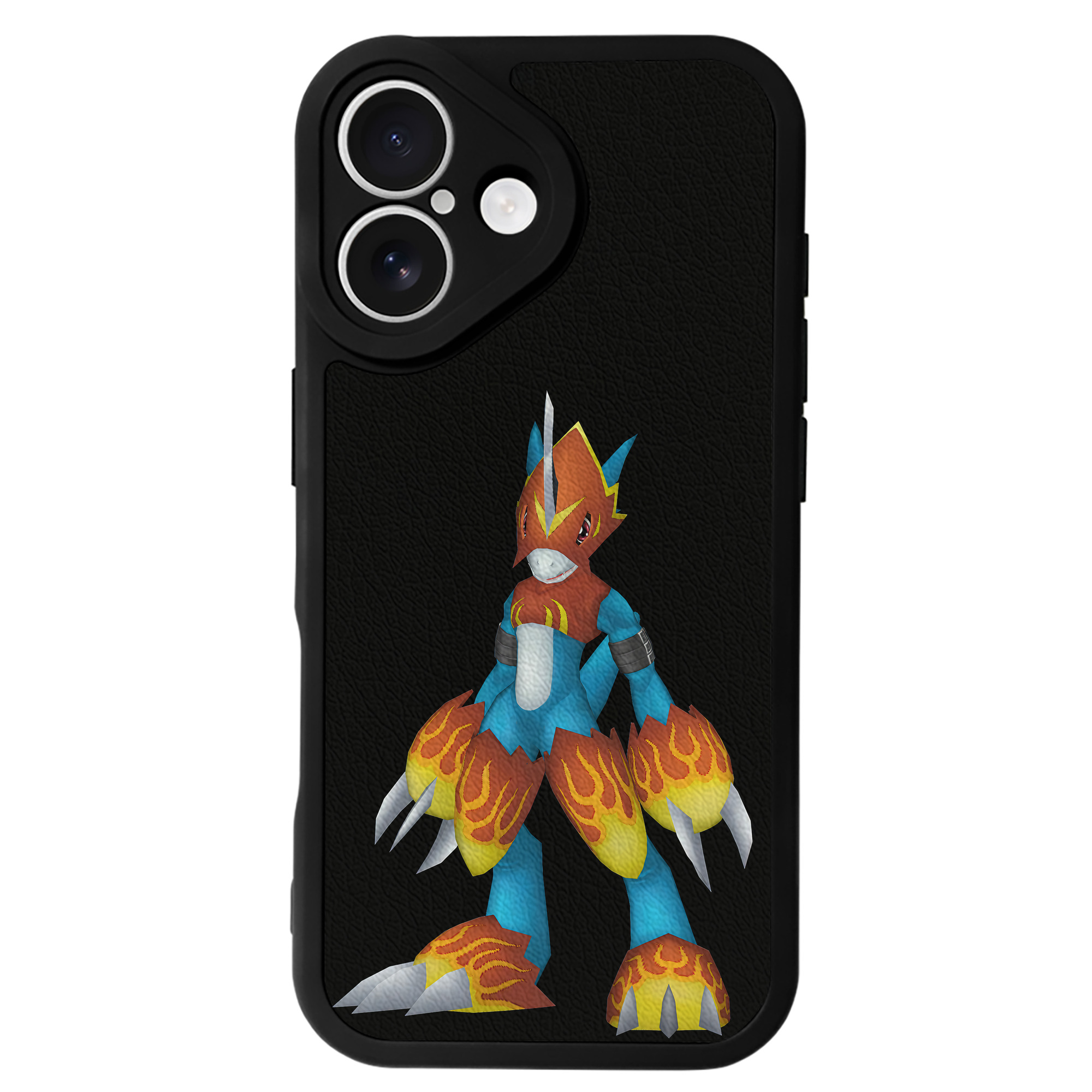 （画像用） Digimon デジタルモンスター/デジモン 【iPhone 16シリーズ対応】シリコンスマホケース（レザー調） 材質：シリコン